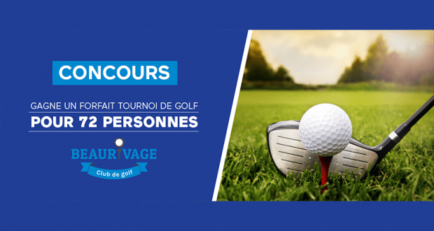 Gagnez un forfait tournoi de golf pour 72 personnes