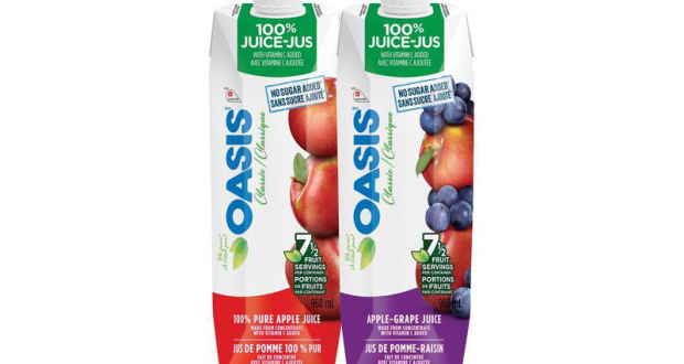 Jus Oasis 960mL à 85¢