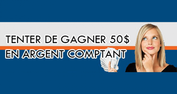 Un prix de 50$ en argent comptant