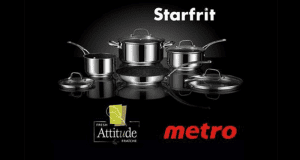 Une batterie de cuisine The Rock en acier inoxydable