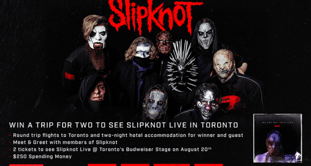 Voyage à Toronto pour un spectacle de Slipknot