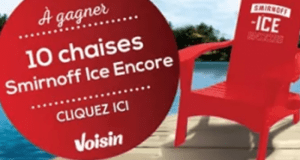 10 chaises type Adirondack Smirnoff. Valeur de 280$ chaque