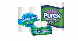 Coupon de 1$ sur un emballage de SpongeTowel - Purex ou Scotties