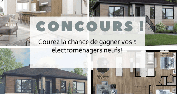 Gagnez Un ensemble de 5 électroménagers (Valeur de 3000$)