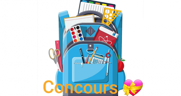 Un Sac à dos remplie d'effets scolaire