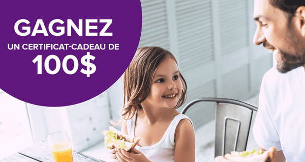 Un certificat-cadeau Webber Naturals de 100$