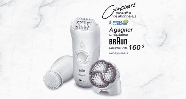 Un épilateur de la marque Braun