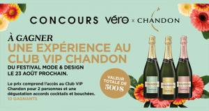 Une expérience pour deux au CLUB VIP Chandon (10 gagnants)