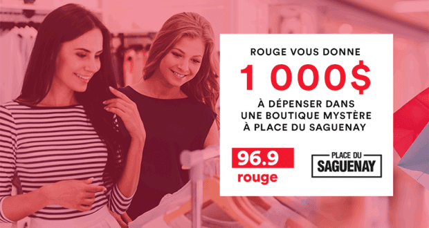 1 000 $ à dépenser dans une boutique mystère