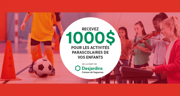 1 000 $ pour payer les activités parascolaires de vos enfants