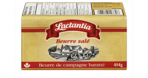 Beurre salé Lactantia à 2.98$