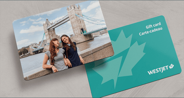 Carte-cadeau WestJet de 500 $