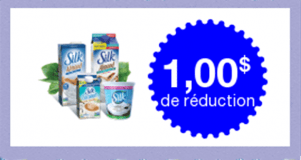 Coupon de 1$ à l'achat de tout produit Silk