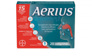 Coupon de 3$ sur un produit Aerius