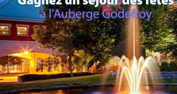 Forfait pour deux à l' Auberge Godefroy (Valeur de 800$)