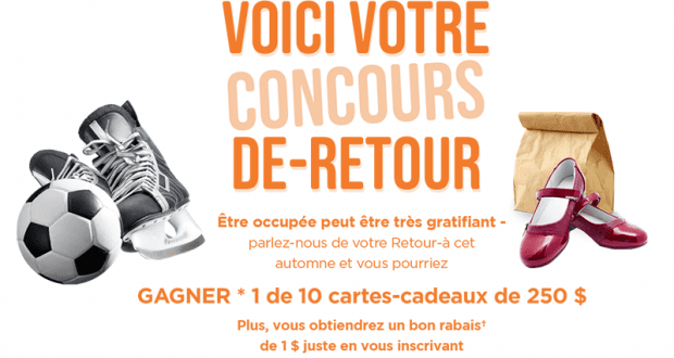 Gagnez 1 de 10 cartes-cadeaux prépayées de 250 $ chacune