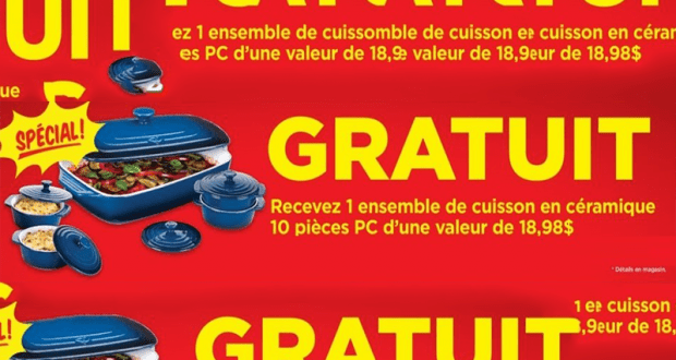 Obtenez gratuitement un ensemble de cuisson en céramique 10 pièces