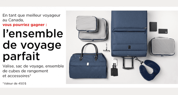 Un ensemble de voyage d'une valeur de 450$