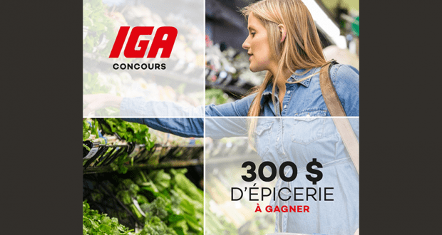 Une carte cadeau IGA de 300$