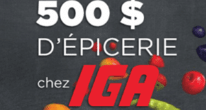 Une épicerie de 500 $ chez IGA