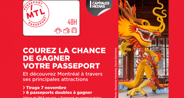 6 passeports double Montréal 48 h à gagner