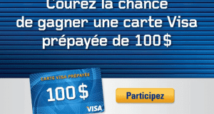 Carte VISA prépayée de 100$