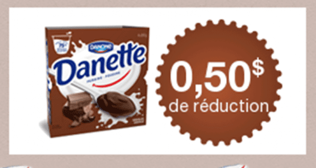 Coupon de 0.50$ à l'achat d'un emballage de Danette