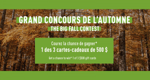 Gagnez 1 des 3 cartes-cadeaux de 500 $ chez SAIL