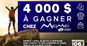 Gagnez 4 000 $ chez Momo Sports
