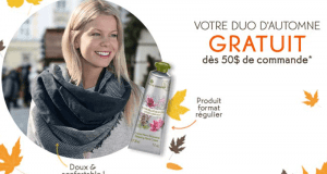 Yves Rocher Votre duo d'automne GRATUIT dès 50$ de commande