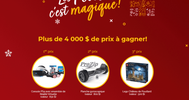 4 000 $ de prix à gagner