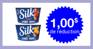 Coupon de 1$ à l’achat de Silk Yogourt Amandes 150g