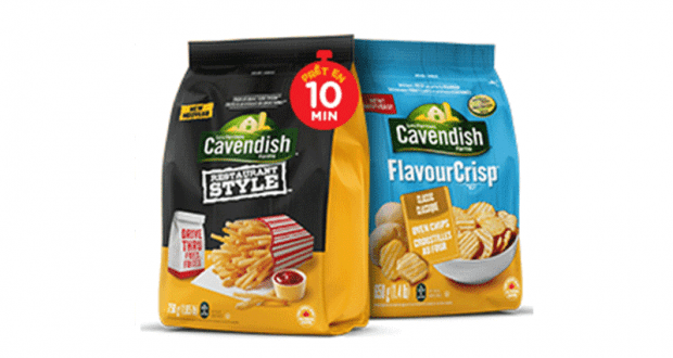 Coupon de 1$ à l’achat d’un produit Les Fermes Cavendish