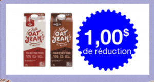 Coupon de 1$ à l'achat d'une boisson Silk à l'avoine