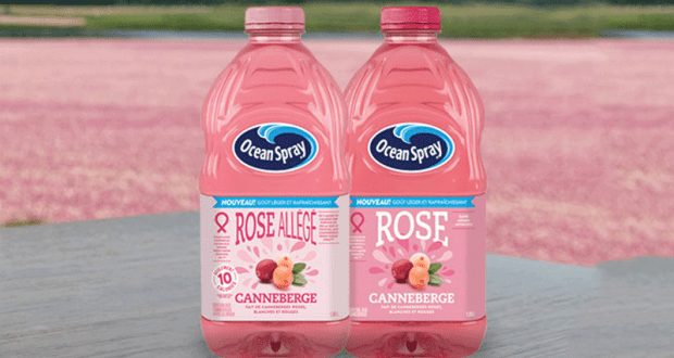 Coupon de 1$ sur tous les produits Ocean Spray