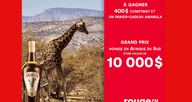 Gagnez un Voyage en Afrique du Sud (Valeur de 10 000$)