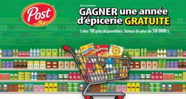 Gagnez une année d’épicerie d'une valeur de 10 400 $ (10 gagnants)