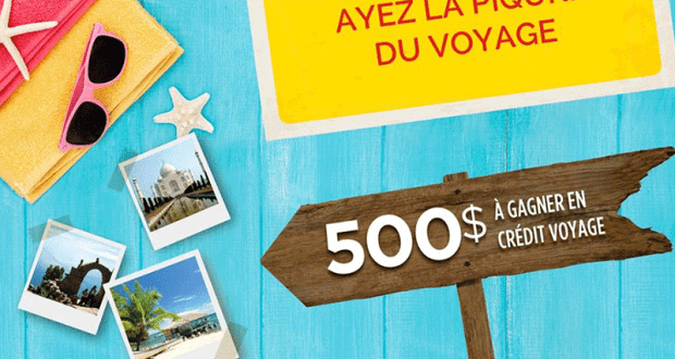 Un crédit voyage de 500$ à l'agence de votre choix