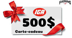 Une carte cadeau IGA de 500$