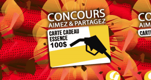 Une carte-cadeau d'essence d'une valeur de 100$