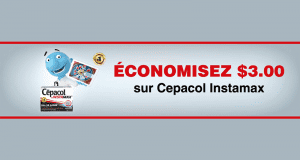 Coupon de 3$ sur Cēpacol Instamax