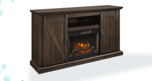 Meuble télé avec foyer