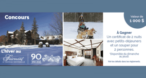 Séjour pour deux au Fairmont Château Montebello