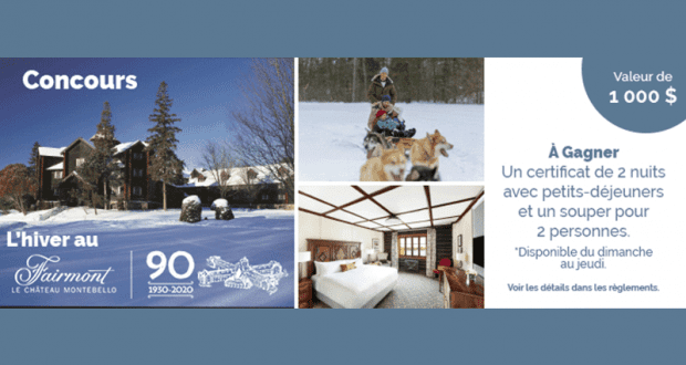 Séjour pour deux au Fairmont Château Montebello