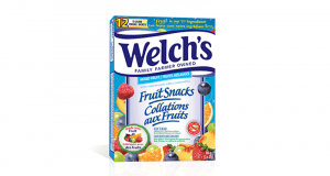 Coupon de 1$ sur une boîte de collations aux fruits Welch's