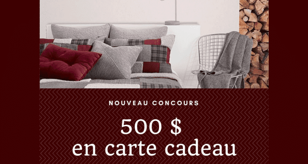 Gagnez 500$ en décoration