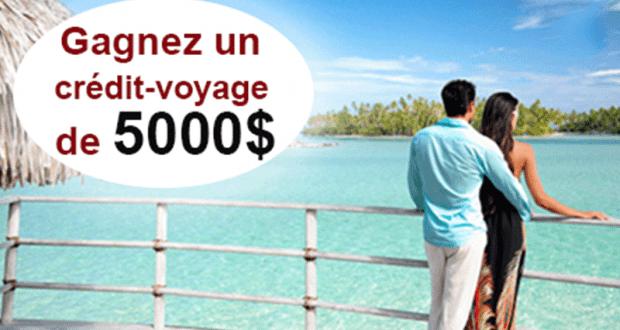 Gagnez Un crédit-voyage de 5 000 $ avec Voyages Traditours