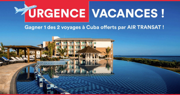 Gagnez un des deux voyages à Cuba offerts par AIR TRANSAT