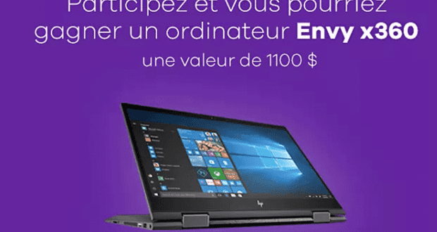 Un ordinateur HP ENVY de HP (Valeur de 1100$)