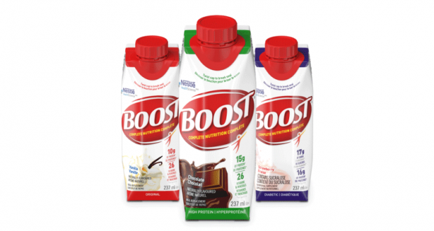 Échantillons gratuits de la boisson nutritive Nestlé Boost